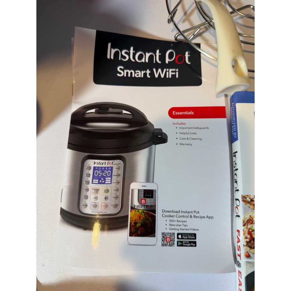 Instant Pot Smart WiFi 60 6qt Pressure Cooker Stainless Steel Tested Works book - Picture 9 of 10